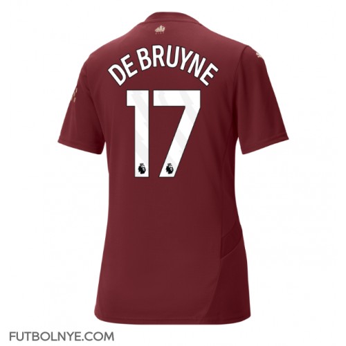 Camiseta Manchester City Kevin De Bruyne #17 Tercera Equipación para mujer 2024-25 manga corta